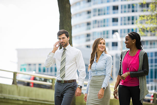 istock Outdoor walking meeting 547142670