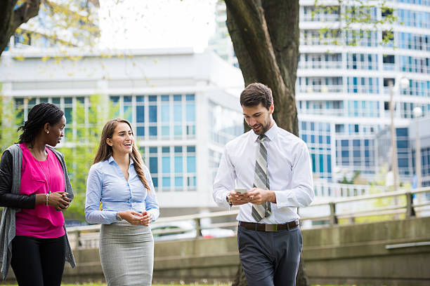 istock Outdoor walking meeting 547142876