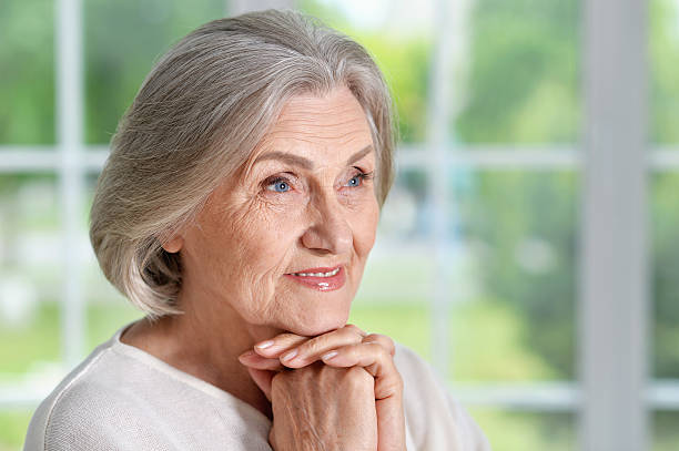 istock Senior woman portrait 547143652