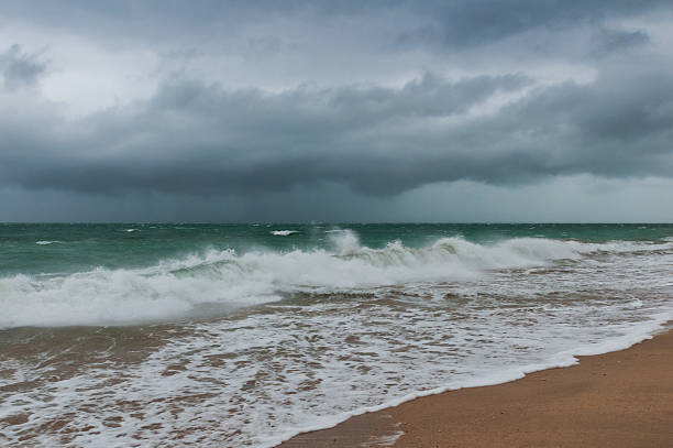 istock Stormy sea and cloudy sky 547144480