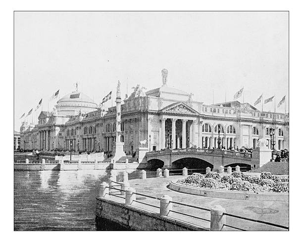 istock Antique photograph ofthe Agriculture building (World's Columbian Exposition,Chicago,USA)-1893 547146068