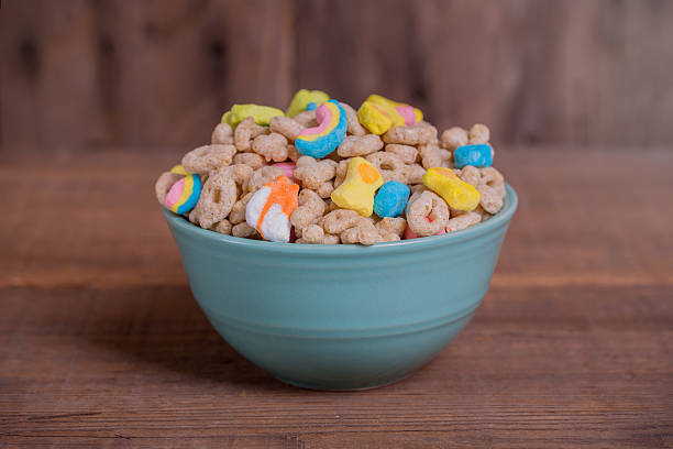istock Marshmallow Cereal on Weathered Wood 547147042