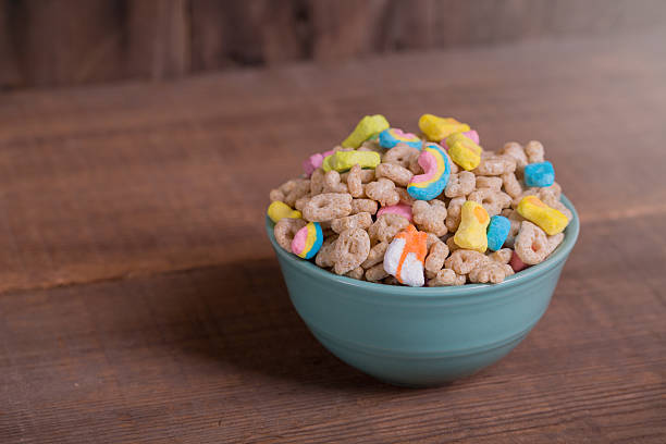 istock Marshmallow Cereal on Weathered Wood 547147076