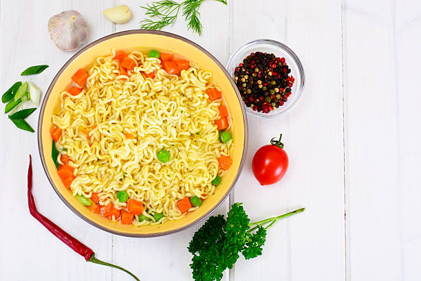 istock Tasty Chicken Soup with Chinese Noodles 547147556