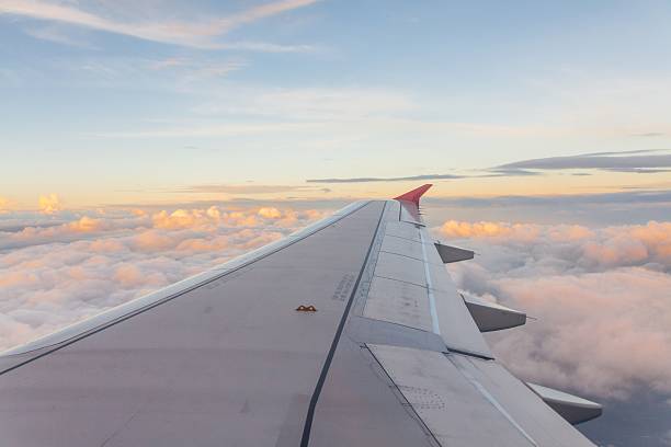 istock Sunset or sunrise above the cloud view from a plane 547153318