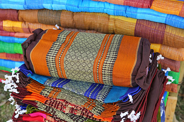 istock Tradition native Thai style pillow at market 547153650