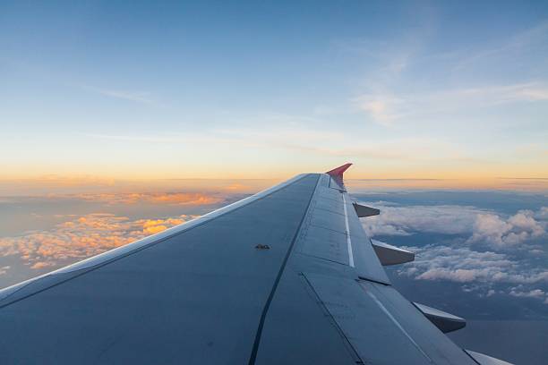 istock Sunset or sunrise above the cloud view from a plane 547156008