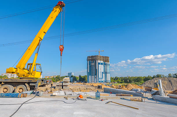 istock Construction of the highway bridge. 547156056