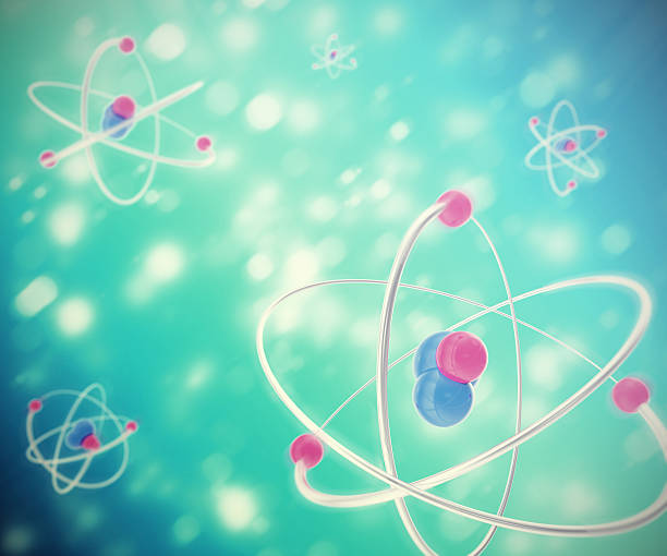 istock Abstract background of moving atoms. 3d illustration  a high quality 547156206