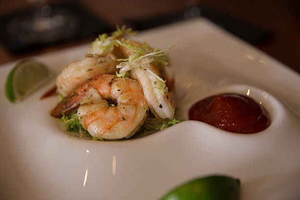 istock Gourmet Shrimp Cocktail with Sauce 547156538