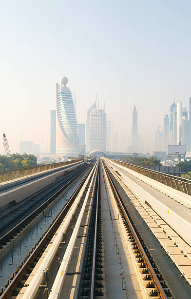 istock Metro Train in Dubai, United Arab Emirates 547157278