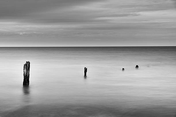 istock Pilmore Groynes 16/07/06 black and white 547163526