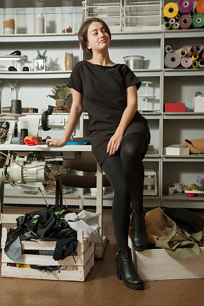 istock Fashion designer at work 547164234