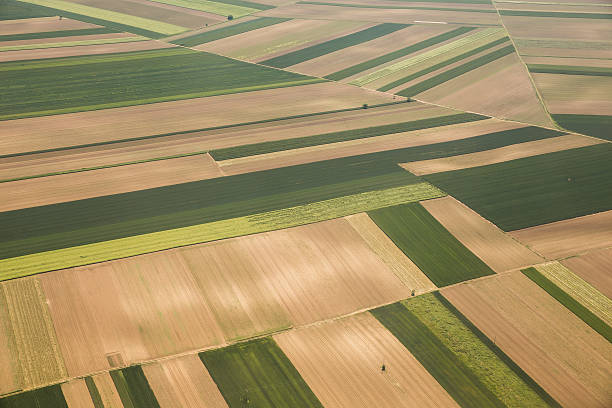 istock Arable land in Voijvodina photographed from air 547166048