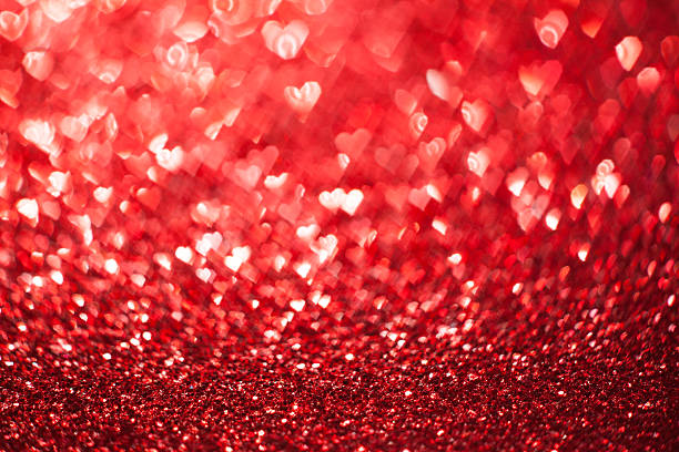 istock Shiny hearts bokeh light Valentine's day background 547170336