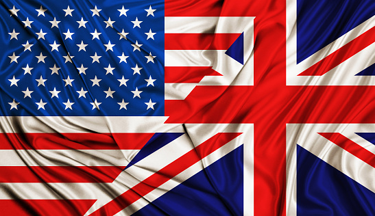 Wind flag - USA and United Kingdom - Great Britany