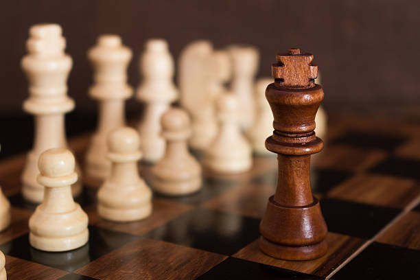 istock Chess photographed on a chessboard 547202744