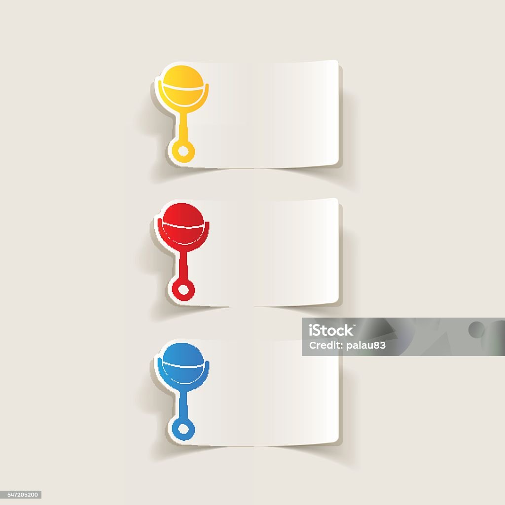 Baby Rattle Element Realistic Design Element Rattle Stock Illustration - Download Image Now ...