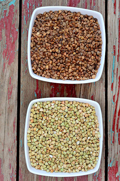 istock Buckwheat groats in bowl 547205210