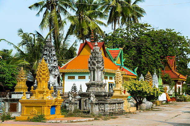 Stupas in Battambang stock photo