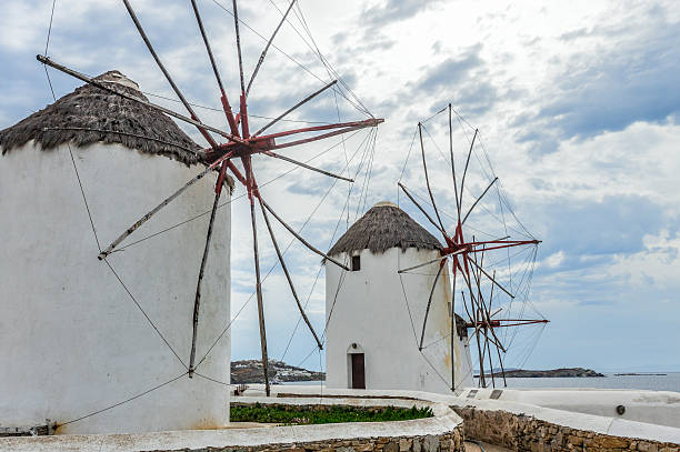 istock Windmills in Mykonos, Greece 547207054