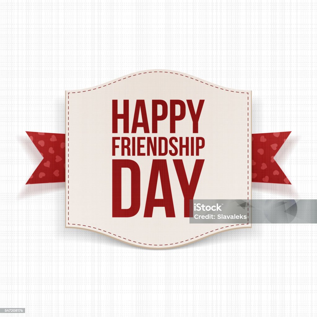 Happy Friendship Day Festive Poster Stock Illustration - Download ...