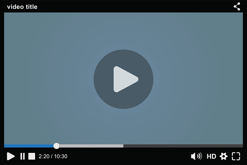 Video Player Computer Video Player Interface Stock Illustration - Download Image Now - Arts ...