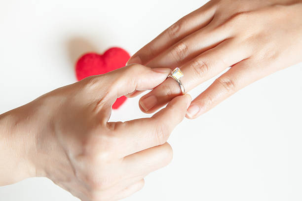 istock Wearing ring to the one you love 547210954