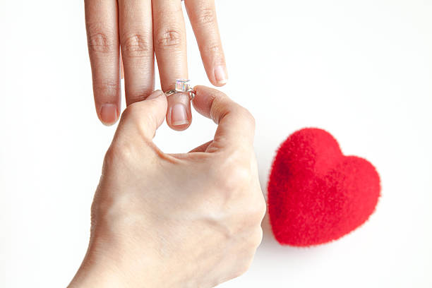 istock Wearing ring to the one you love 547211076