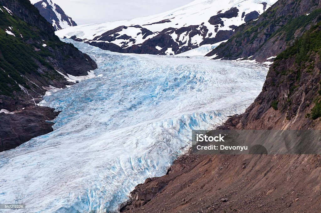 Bear Glacier Bear Glacier at BC Canada Blue Stock Photo