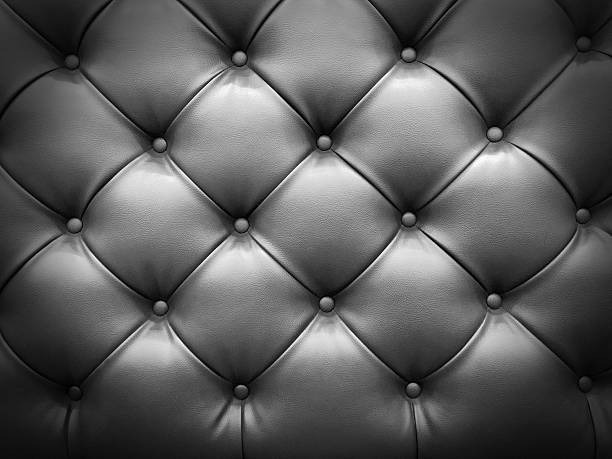 istock Closeup of Natural Black leather texture 547215336