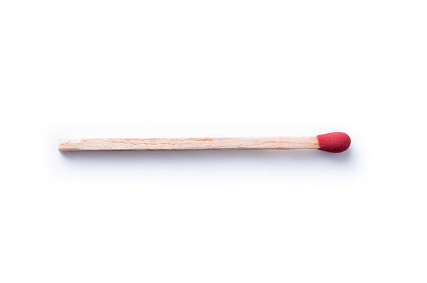 istock Close-up of red matches on white background 547217438