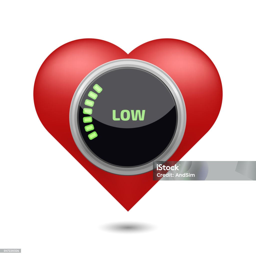 Low Blood Pressure Digital Concept Stock Illustration - Download Image