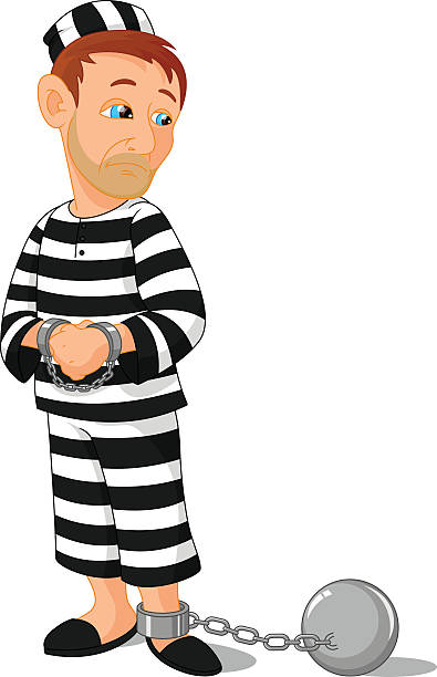 prisoner cartoon vector illustration of prisoner cartoon impeachment stock illustrations