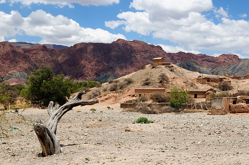 South America, Bolivia - the most beautifull countryside near Tupiza. Stone village lost in the mountains.
