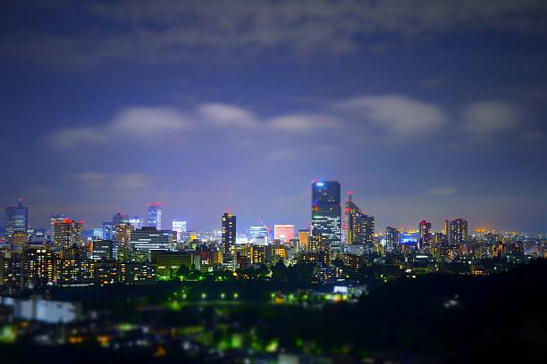 istock The night view of Sendai city 547229256