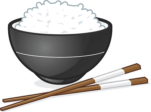 라이스 볼에 - asian ethnicity japan asia restaurant stock illustrations