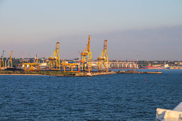 istock view of the sea port 547231696