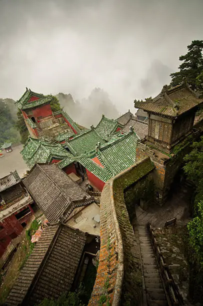 Temple in Wudangshan.China.