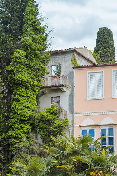 istock Old and new houses, side by side. 547233870