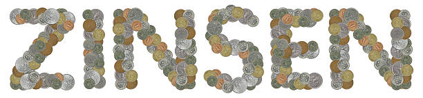 istock ZINSEN word with old coins 547234700