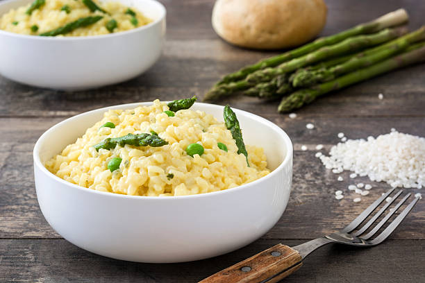 istock Risotto with asparagus, parsley and peas 547235254