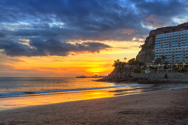 istock Atlantic beach of Gran Canaria island at sunset 547236030