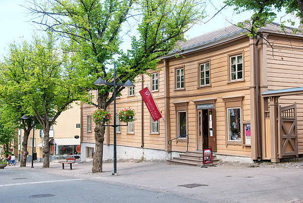 Lappeenranta, Finland. Ivan Wolkoff Museum and Restaurant Lappeenranta, Finland - June 15, 2016: Ivan Wolkoff (russian merchant) House Museum and Restaurant on Kauppakatu Street in the center of the town lappeenranta stock pictures, royalty-free photos & images