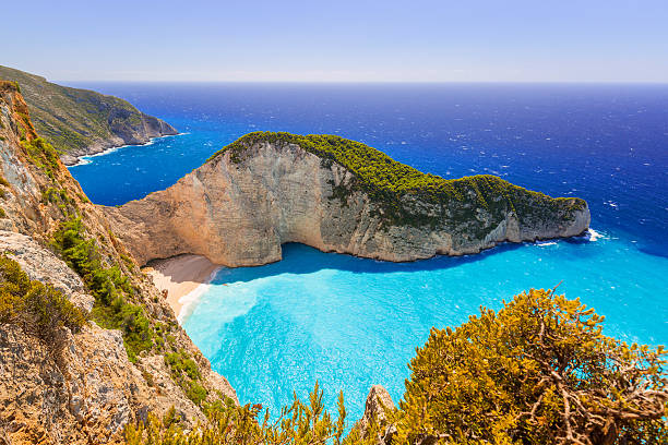 istock Shipwreck beach on Zakynthos Island, Greece 547237722