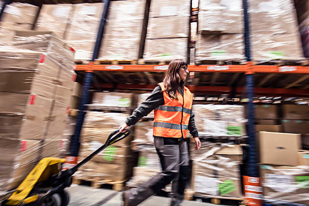 istock Woman working in a warehouse 547240040