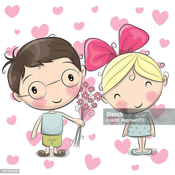 Boy And Girl Stock Illustration - Download Image Now - Adult, Art, Art And Craft