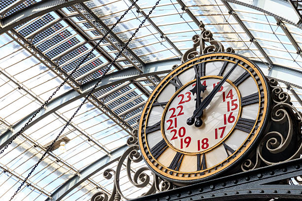 istock Clock at Kings Cross Station 547240480