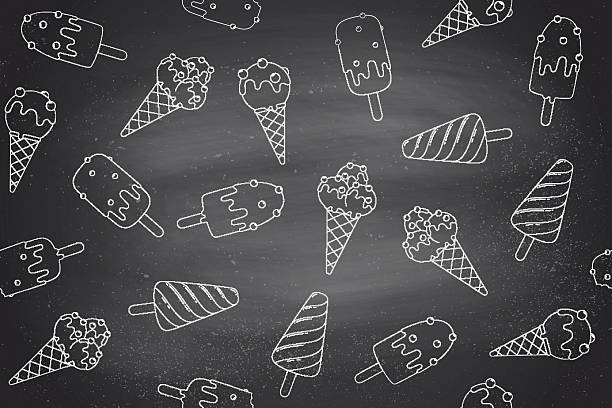 139 Ice Cream Black Background Illustrations & Clip Art - iStock | Vanilla  ice cream black background