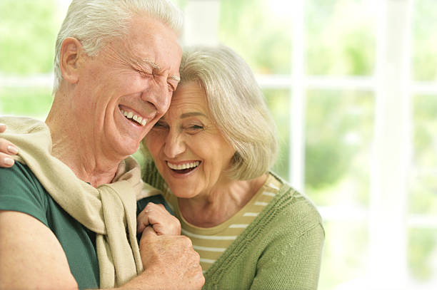 istock Happy senior couple 547403640
